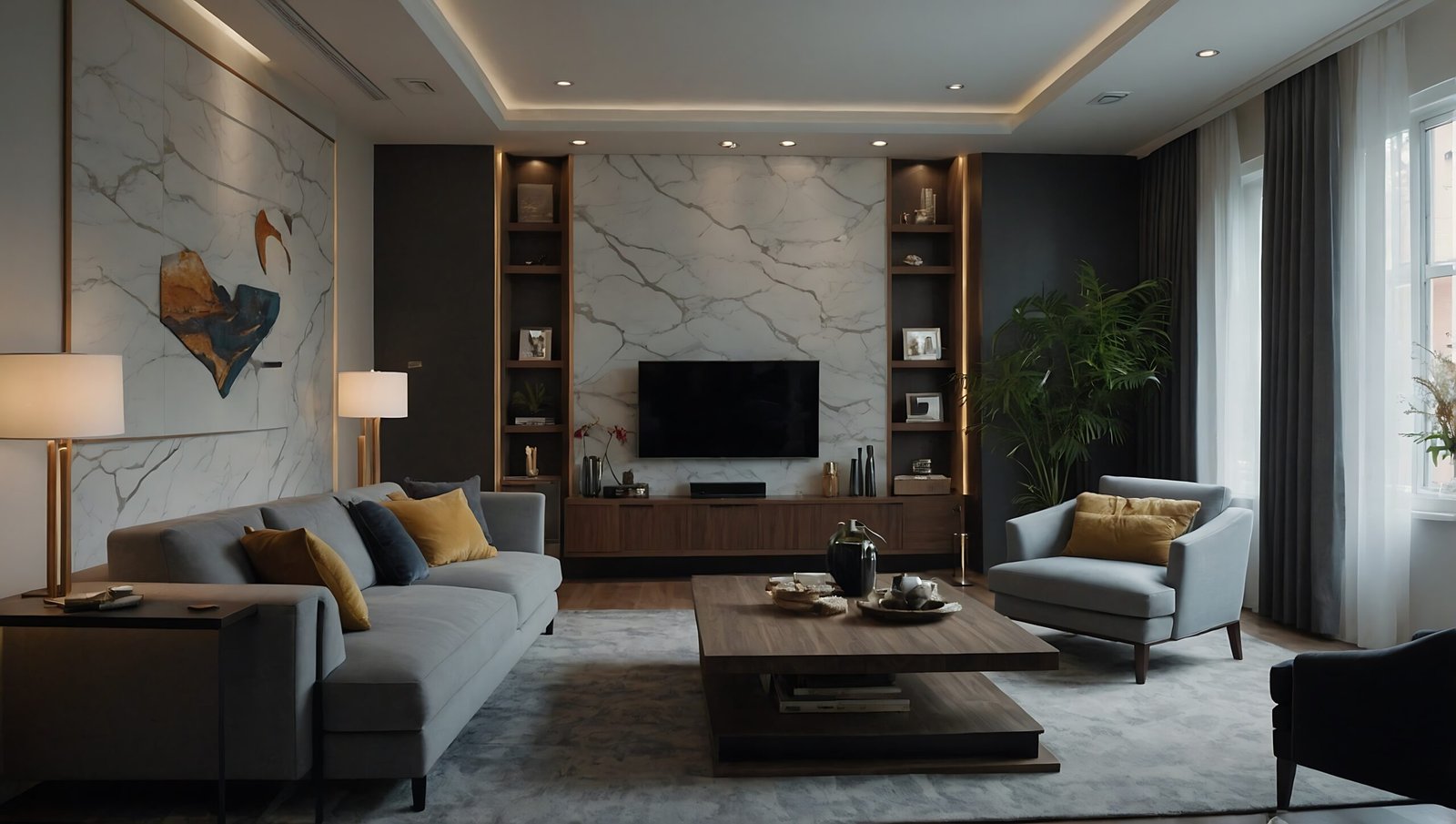 Wnętrze wykonanej usługi remontowej wnętrza