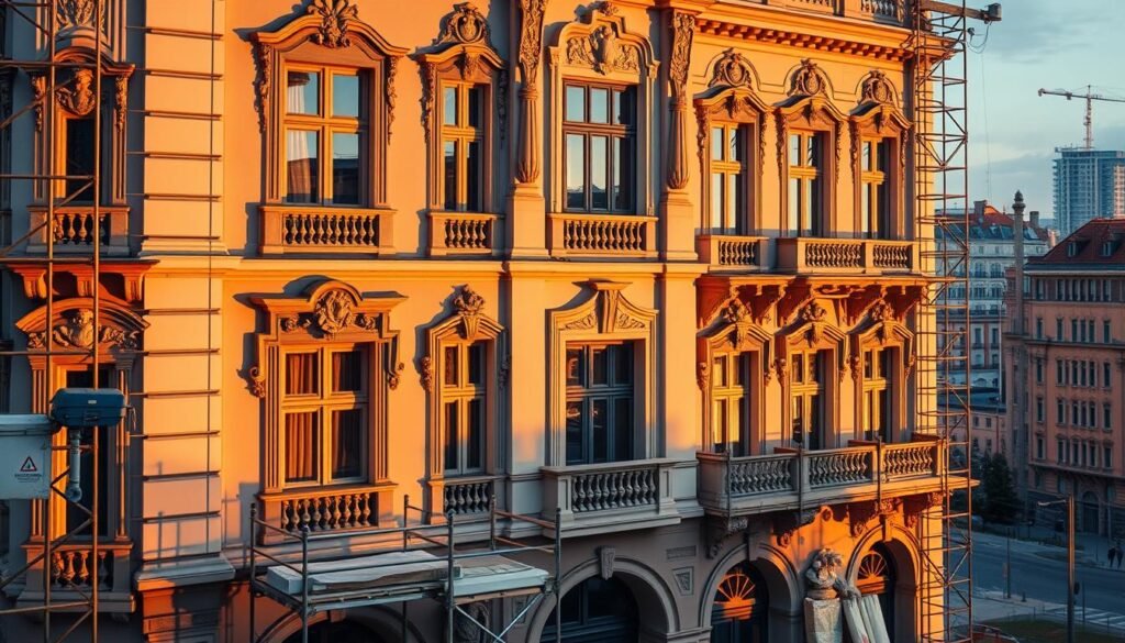 Elewacje budynków zabytkowych Warszawa