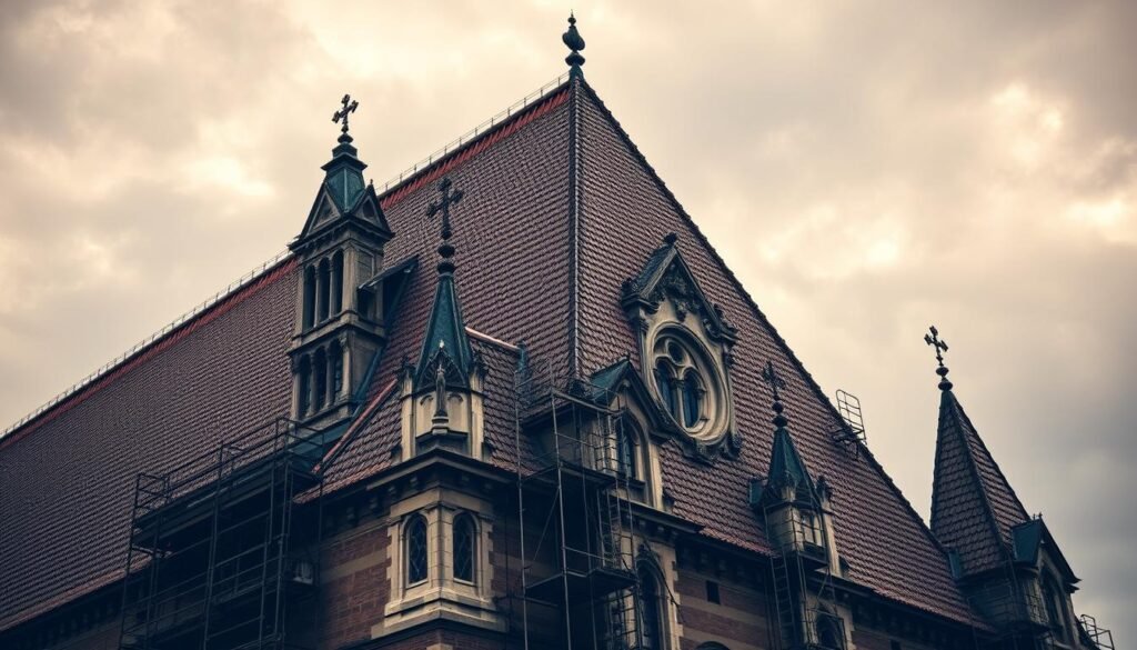 Naprawa dachu na budynku zabytkowym Warszawa