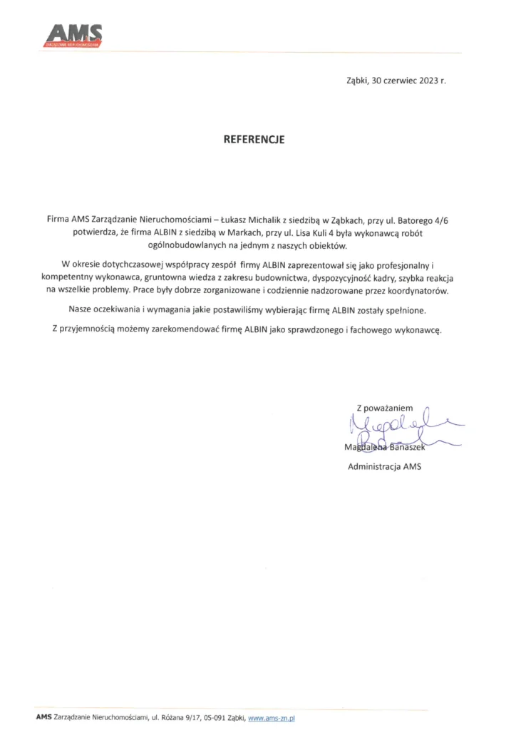 referencje albin usługi remontowe 9