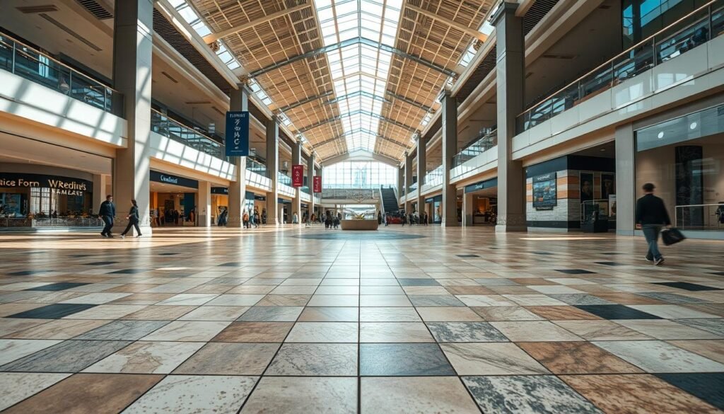montaż płytek w centrach handlowych