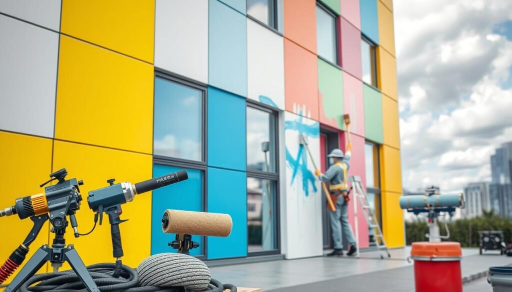 nowoczesne technologie malowania elewacji