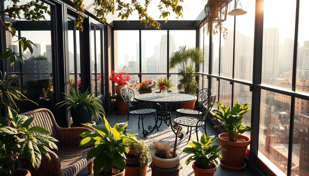 ogród zimowy balkon