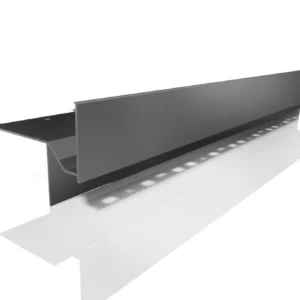 Profil W60 + PLUS, RAL 7024 (szary grafit) – profil okapowy W60+ PLUS do tarasu wentylowanego