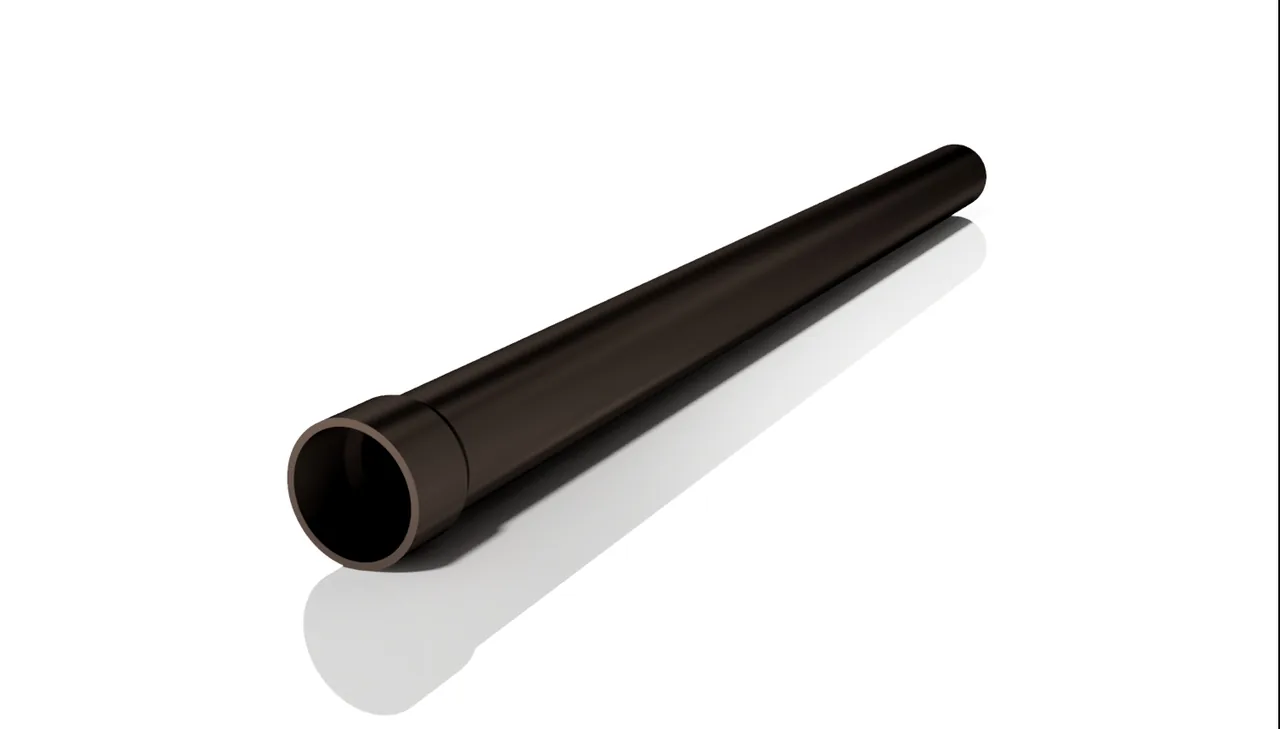 Rura spustowa ø 32, 2 mb, RAL 8019 (brąz) – system rynnowy R40 do tarasu wentylowanego